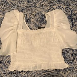 Puff sleeve crop top